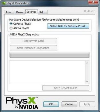 Nvidia physx
